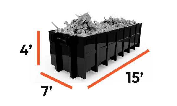 15 Cubic Yard Disposal Bin Rental